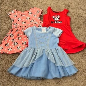 Set of Three Disney dresses, size 2t